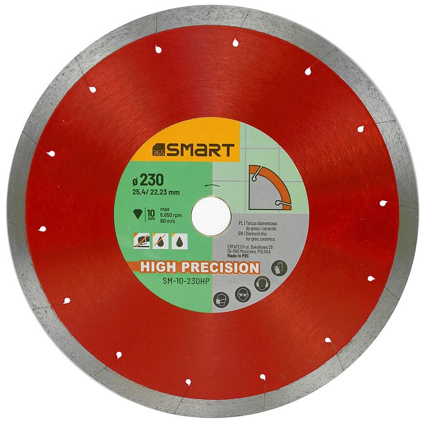 Diamantový kotúč 230 mm na rezanie gresu, glazúry, keramických materiálov SM-10-230HP