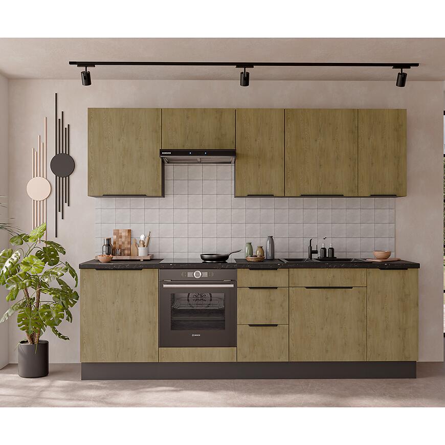 Kuchynská linka Cremona ANT 260 cm bez kuchynskej dosky