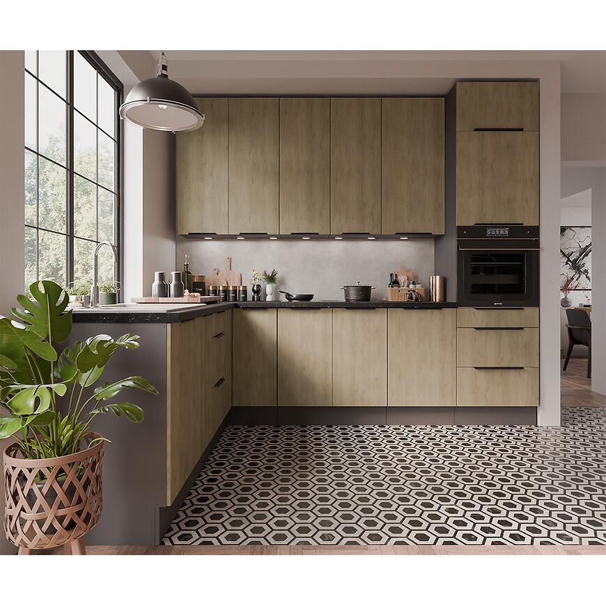 Kuchynská linka Cremona ANT 210x290 cm bez kuchynskej dosky