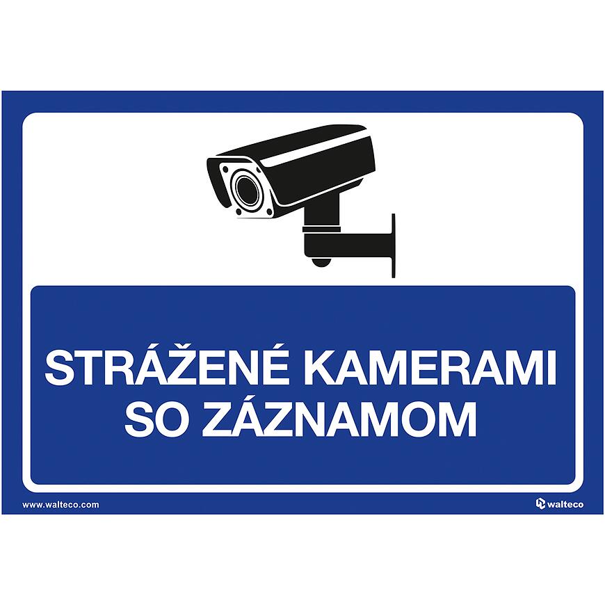 Strážené kamerami zo záznamom – modrý A5, 148 x 210 mm