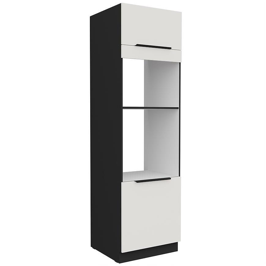 Kuchynská skrinka Aria-Wh/Bl Anti Fingerprint 60dpm-210 2f