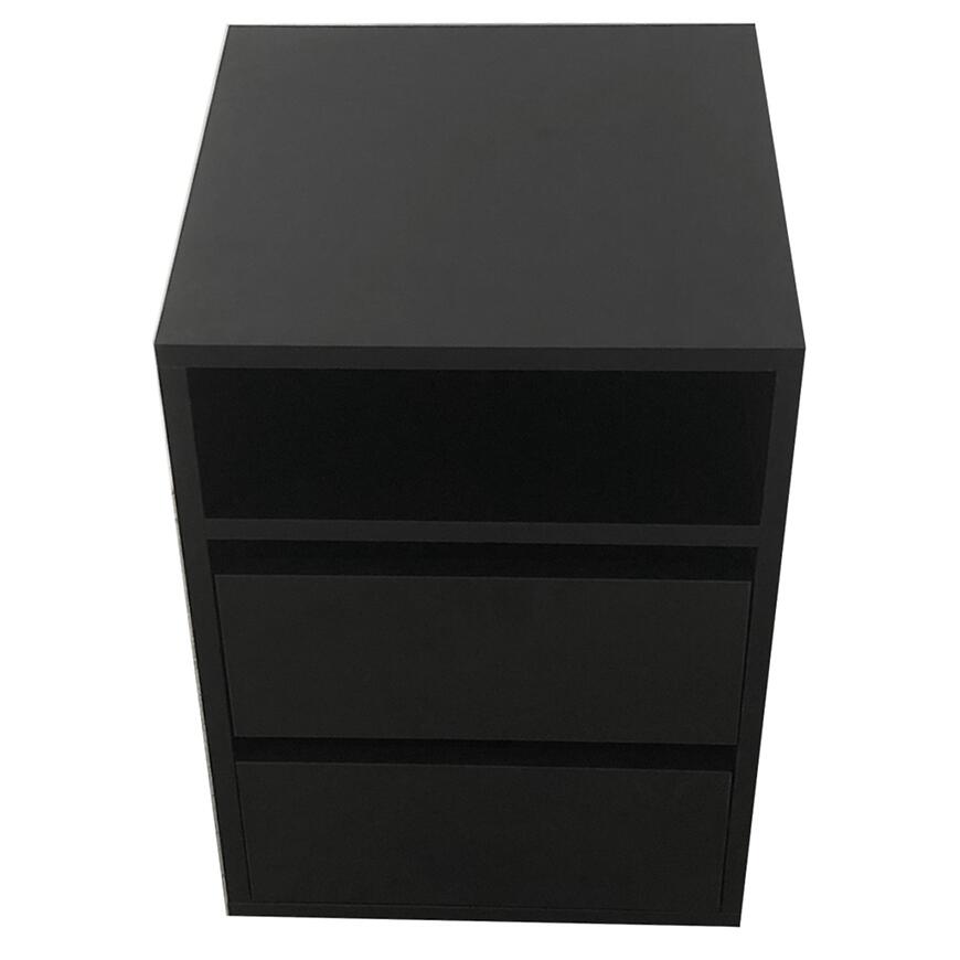 Zásuvkový modul do skrine čierna