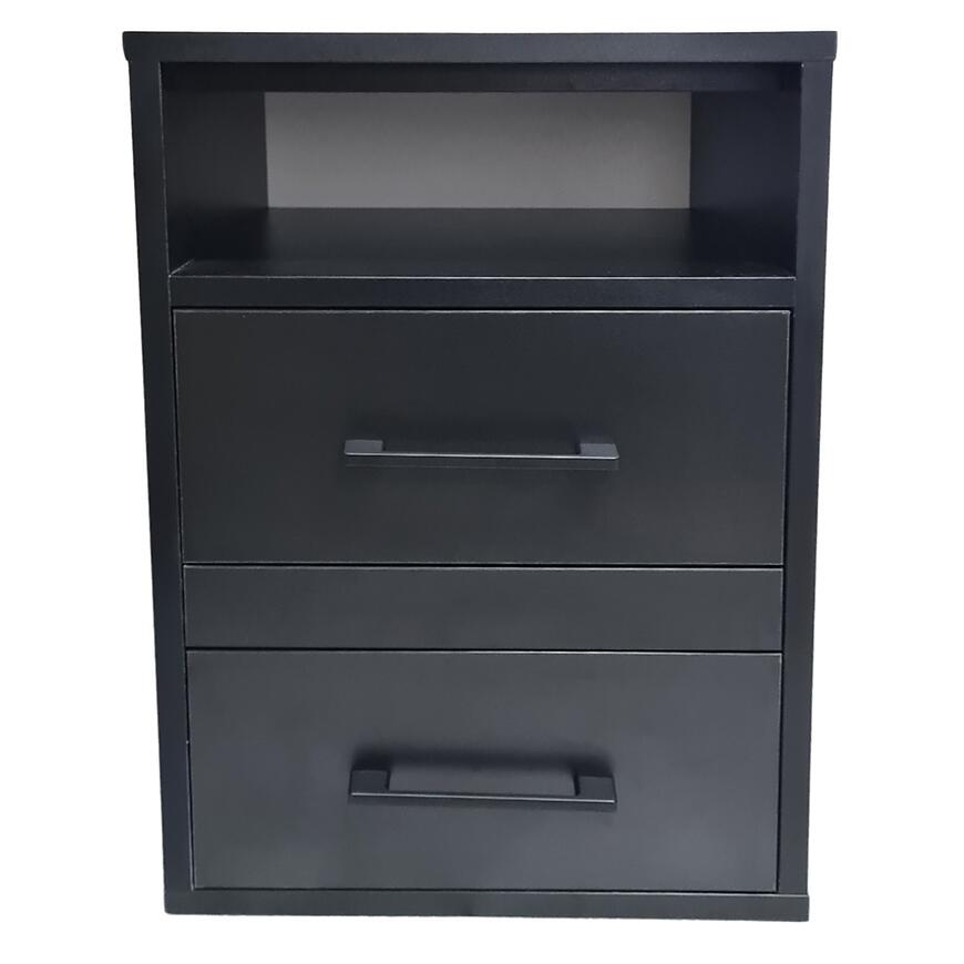 Skrinka na kolieskach 2S čierna