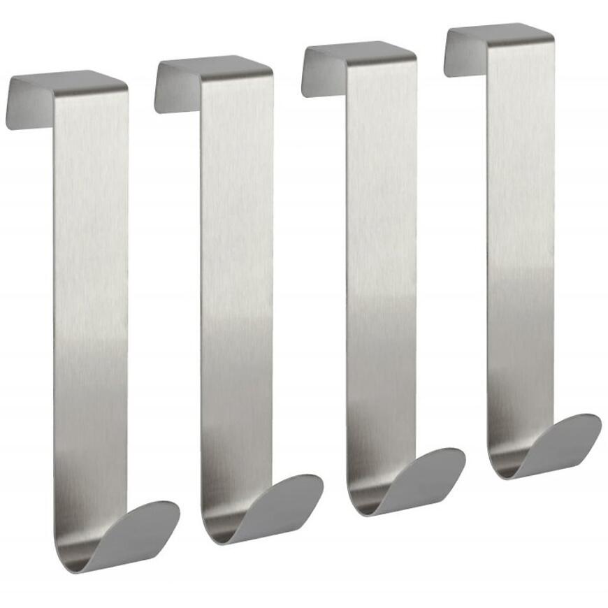 Vešiak na dvere 22x120 mm z nehrdzavejúcej ocele 4 ks