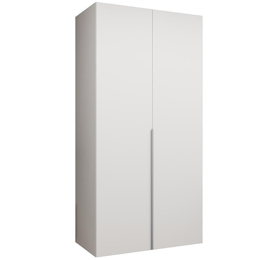 Skriňa Alicante I 100 biela/strieborný