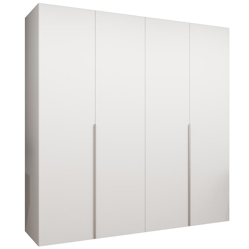 Skriňa Alicante I 200 biela/strieborný