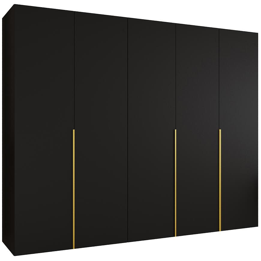 Skriňa Alicante I 250 čierna/zlatá