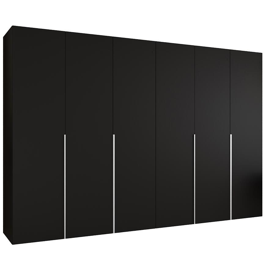 Skriňa Alicante I 300 čierna/strieborný