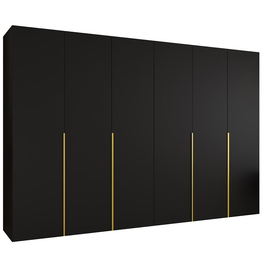 Skriňa Alicante I 300 čierna/zlatá