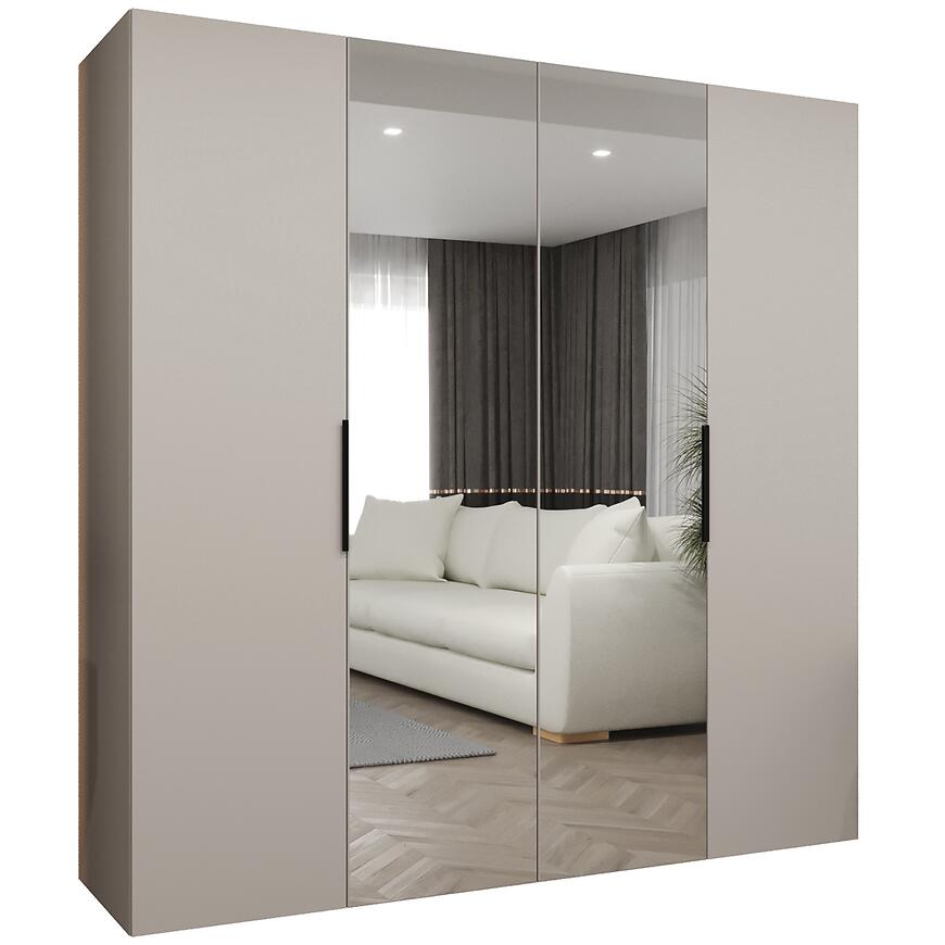 Skriňa Marbella II 200 kašmír/čierna