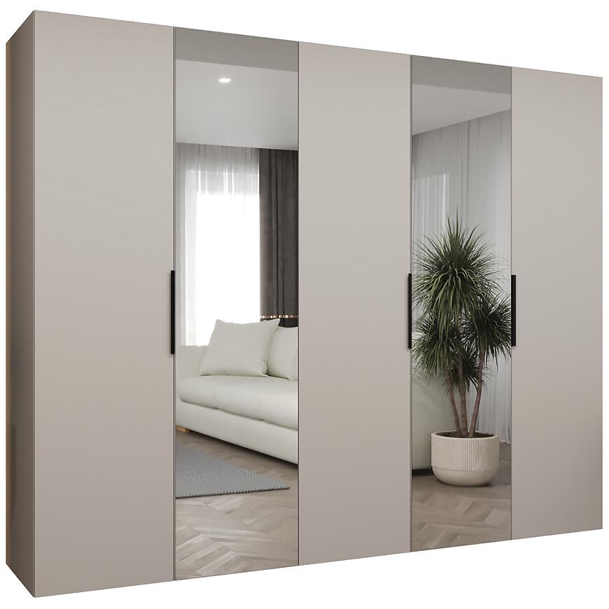 Skriňa Marbella II 250 kašmír/čierna