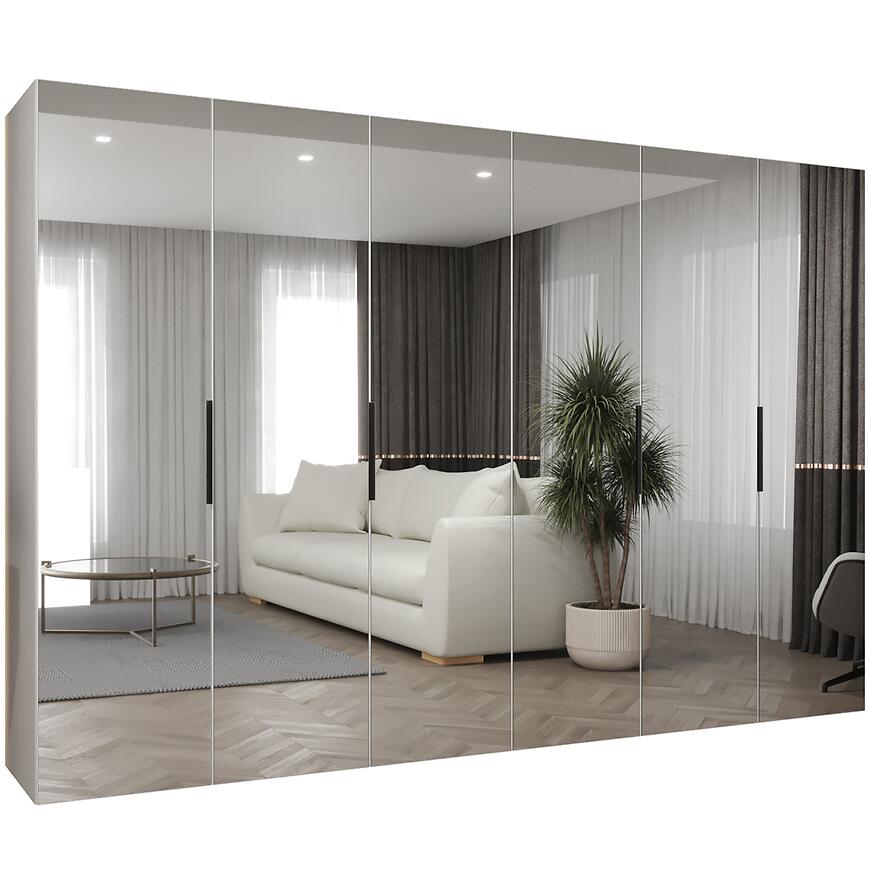 Skriňa Marbella III 300 biela/čierna