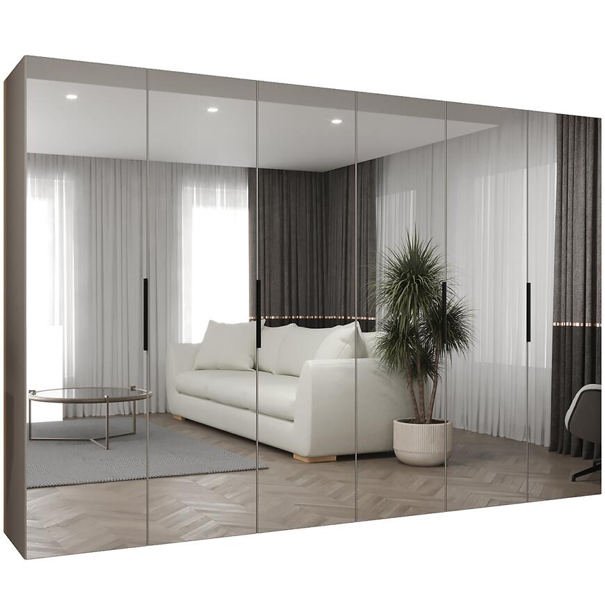 Skriňa Marbella III 300 kašmír/čierna