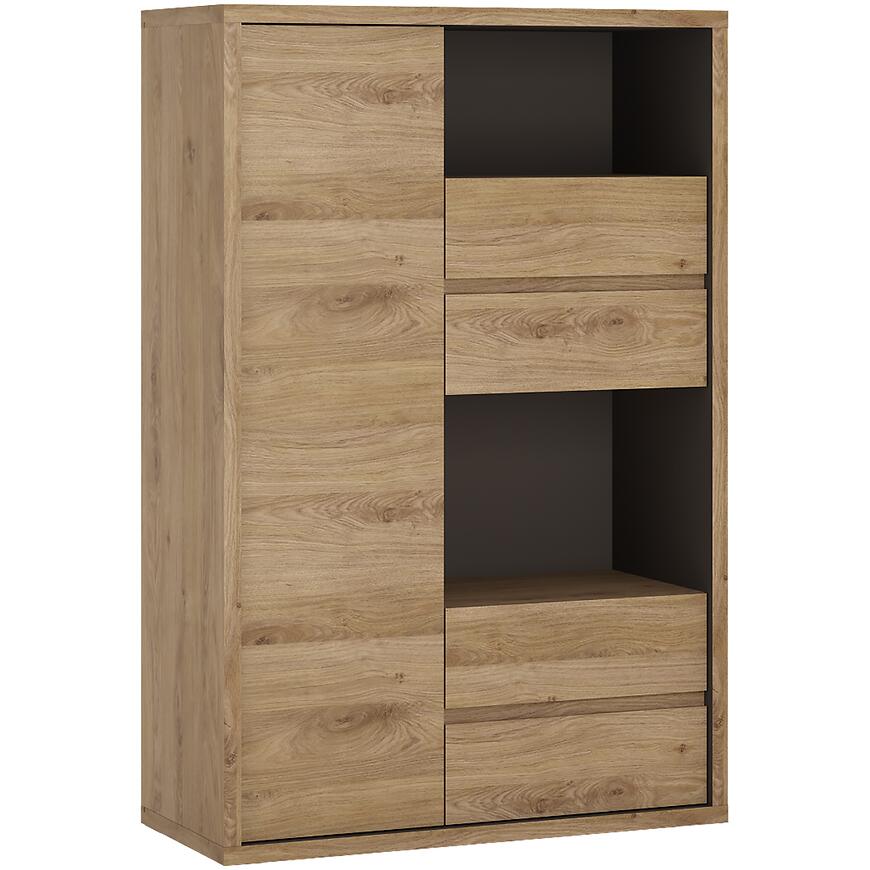 E-shop Regál 1d-4s Shetland Typ 31 Dub Shetland/Sivý
