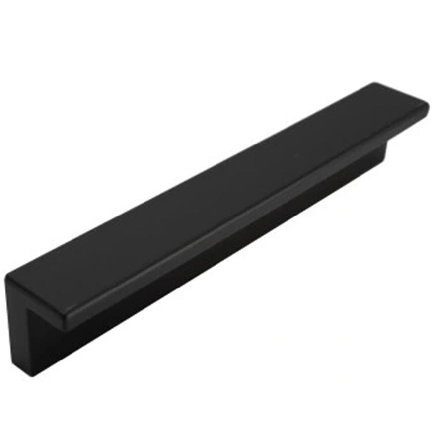 Nábytková úchytka plastová UPLL L-140 96 čierna matná