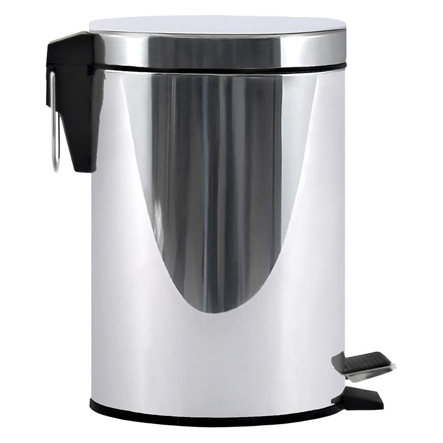 Kôš s pedálom 3 l strieborný