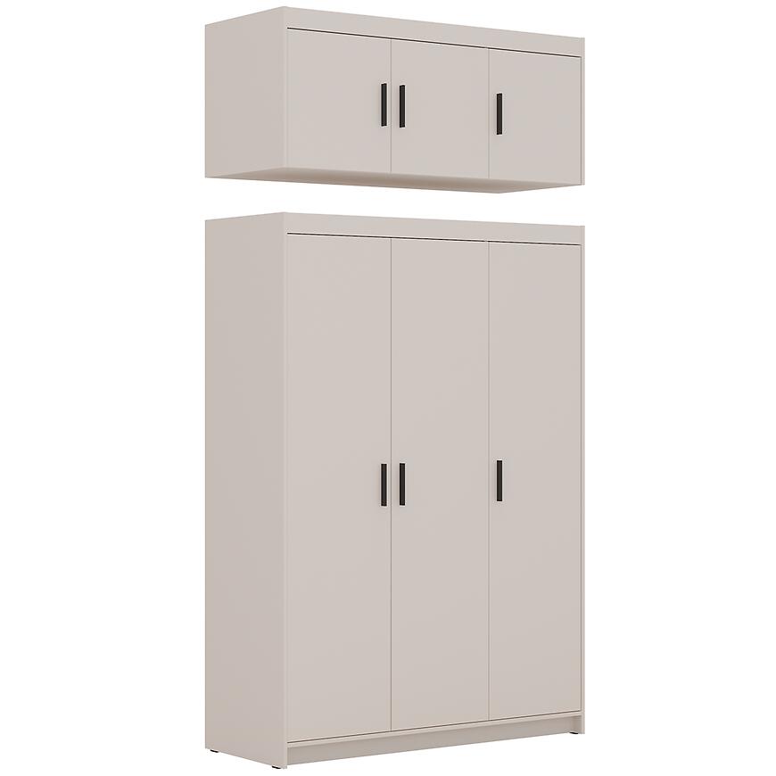 Nadstavec na skriňu Elena 3D pieskovo béžová