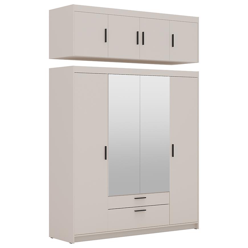 Nadstavec na skriňu Elena 4D pieskovo béžová