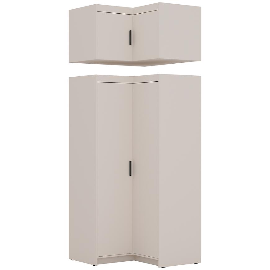 Nadstavec na skriňu Elena rohová pieskovo béžová