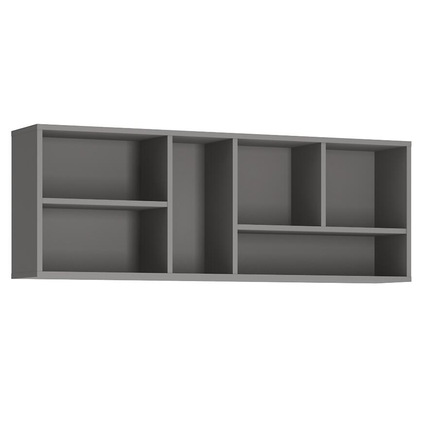 Polička Laser LASP01 platinovo sivá