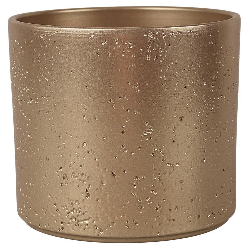 E-shop Obal na kvetináč Pillar Lava 21 cm gold effekt