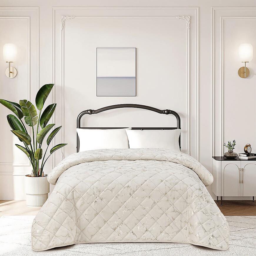 Prikrývka na posteľ Margaret RQ-1006 ecru 220x250 cm