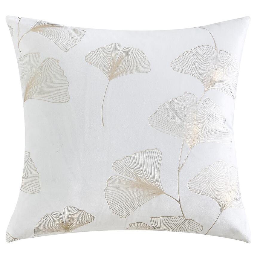 Poťah na vankúš Ginko krémový 40x40 cm