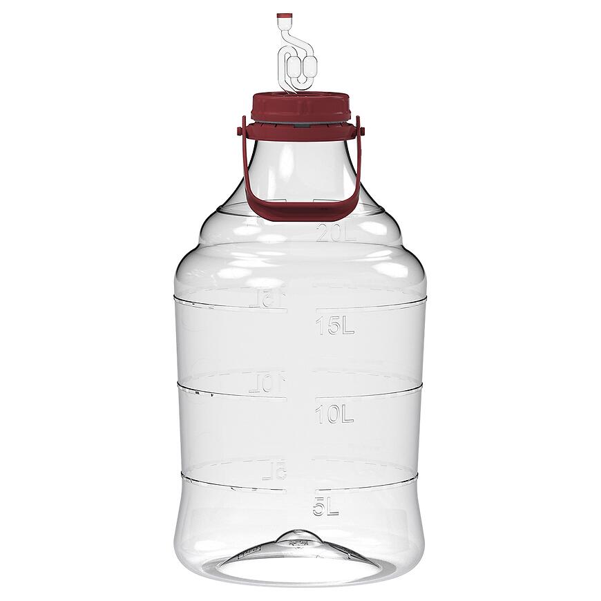 E-shop Demižón na víno ľahký, nerozbitný, s úchytom 20 l