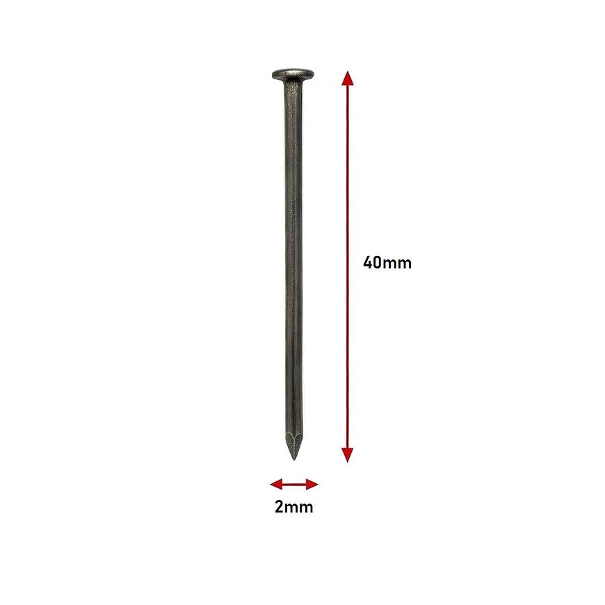 Stavebné Klince 2,0×40 mm