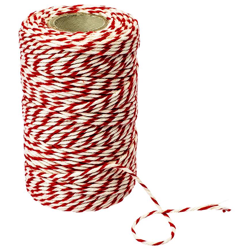 E-shop Bavlnený špagát na údenie bielo-červený (240 °C) 100 g
