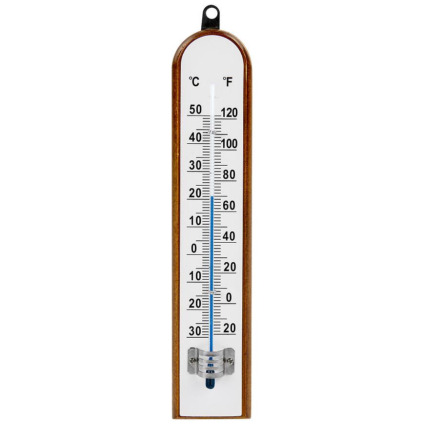 E-shop Izbový teplomer s bielou stupnicou (-30/50 °c) 20 cm