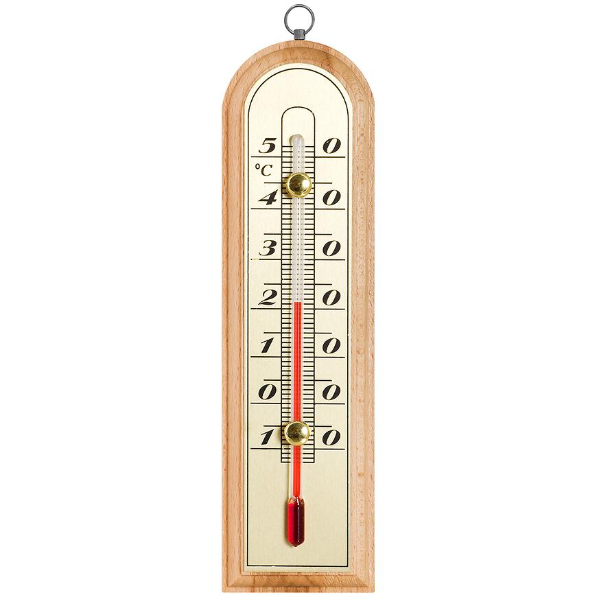 E-shop Izbový teplomer so zlatou stupnicou (-10/50 °c)16 cm