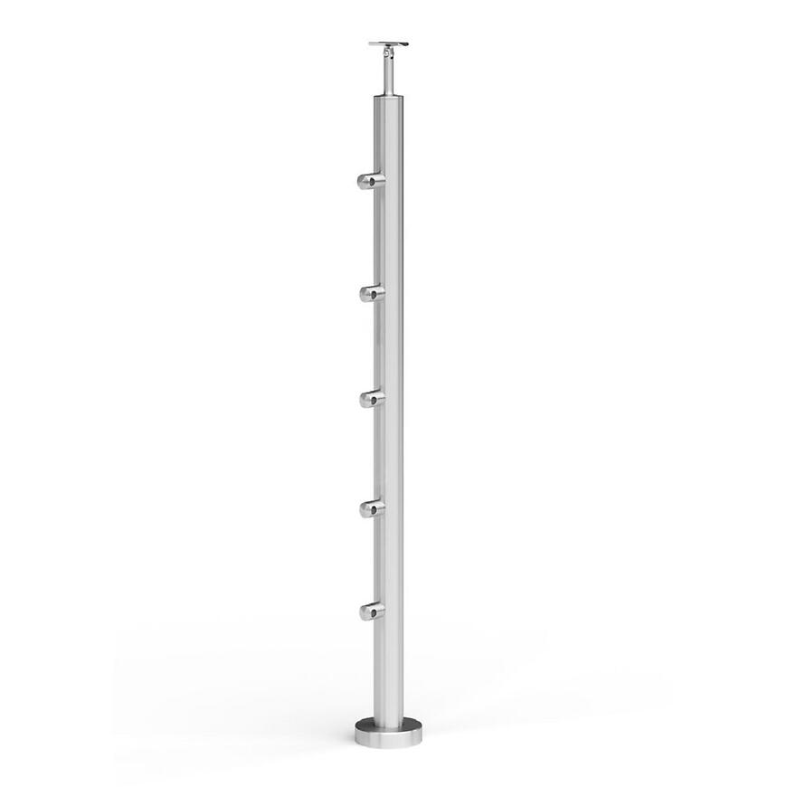 E-shop Stĺpik 1058mm 5xfi12 podlahový na schody 42,4mm