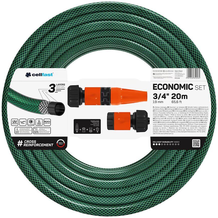 E-shop Komplet hadica Economic 3/4 20MB+koncovky 10-102