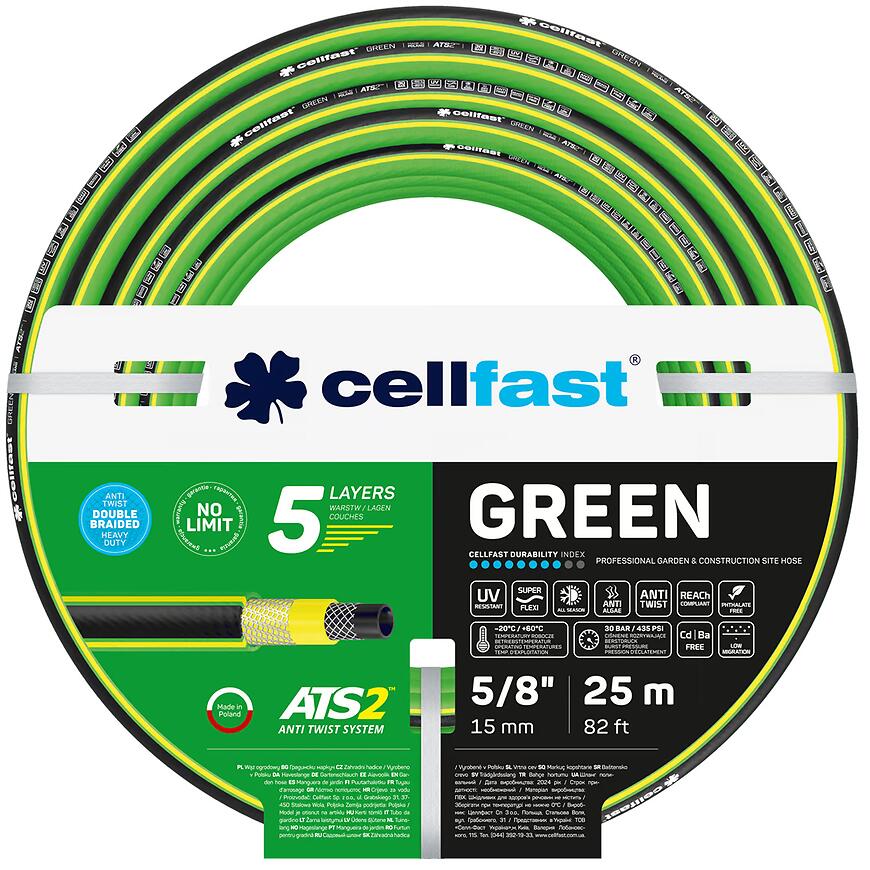 E-shop Záhradná hadica 5-vrstvová GREEN ATS2 5/8 25 mb 15-110