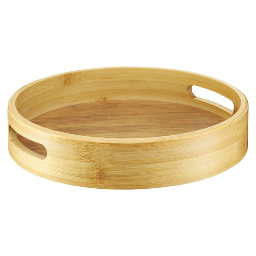 E-shop Bambusový podnos Am-Natural 29,5 cm okrúhly 29557