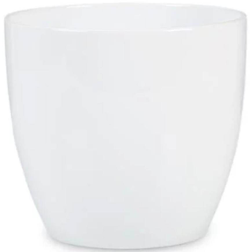 E-shop Keramický obal na kvetináč Scheurich 920, ø16cm, farba biela