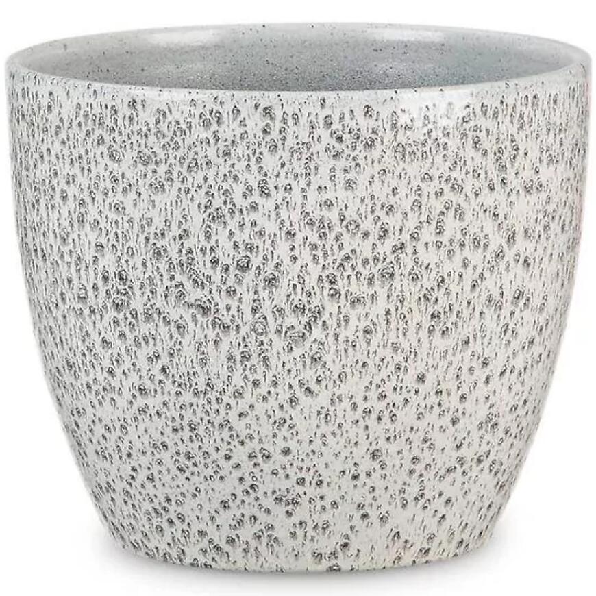 E-shop Keramický obal na kvetináč Scheurich 920, ø25cm, čierna trblietavá