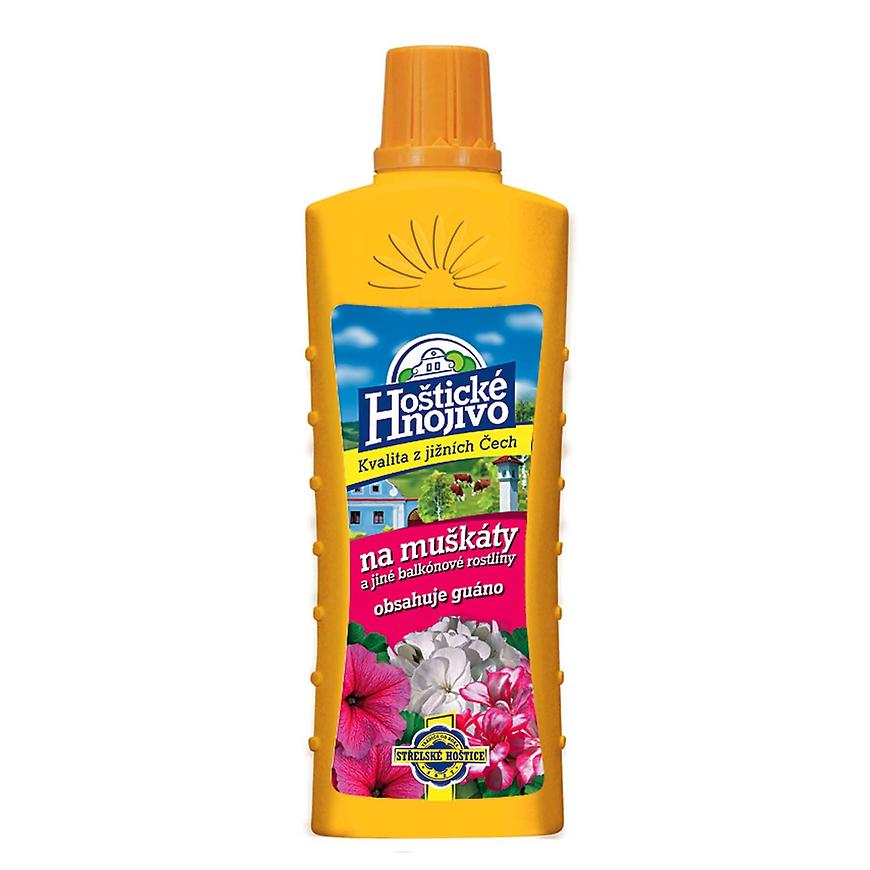 E-shop Hoštické hnojivo - Hnojivo na muškáty 500 ml