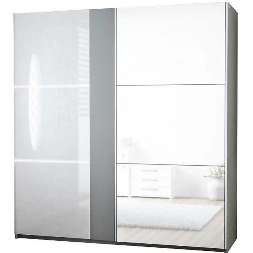 Skriňa Tunis 200 cm biela/fialová Led