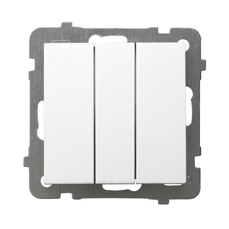 E-shop Vypínač biely ŁP-13G/m