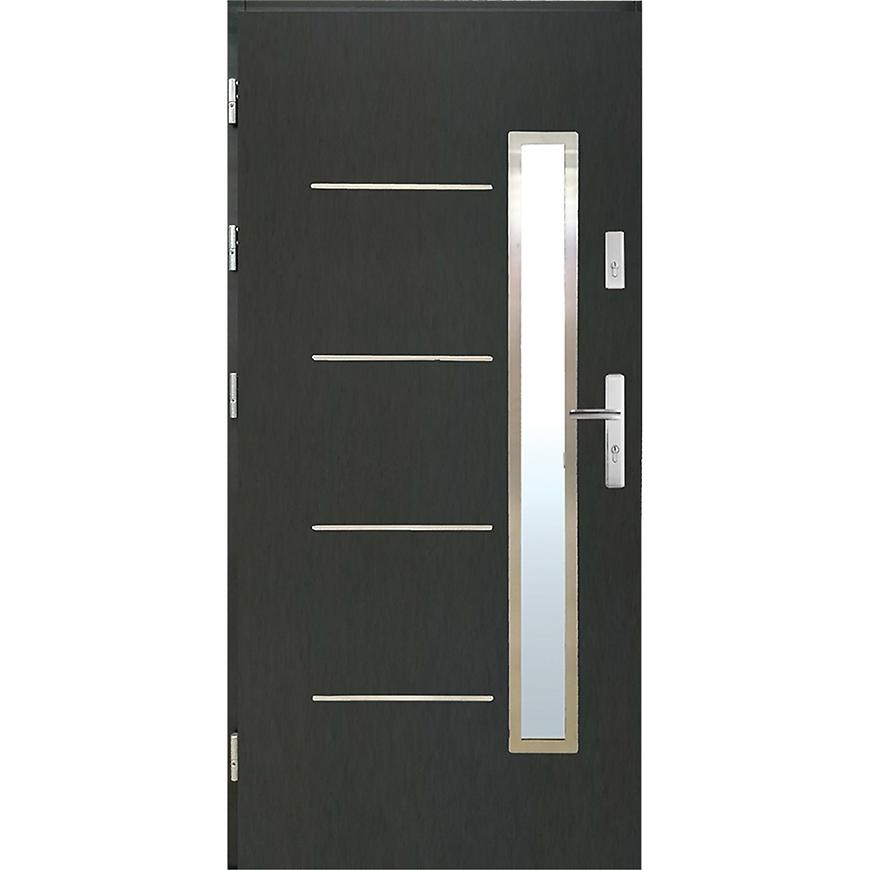 Dvere vchodové WZ 68 90L antracit