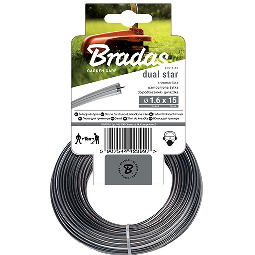 Struna do kosačky Ripper Dual 1,6mm x 15m ZRG1615K hviezdicová