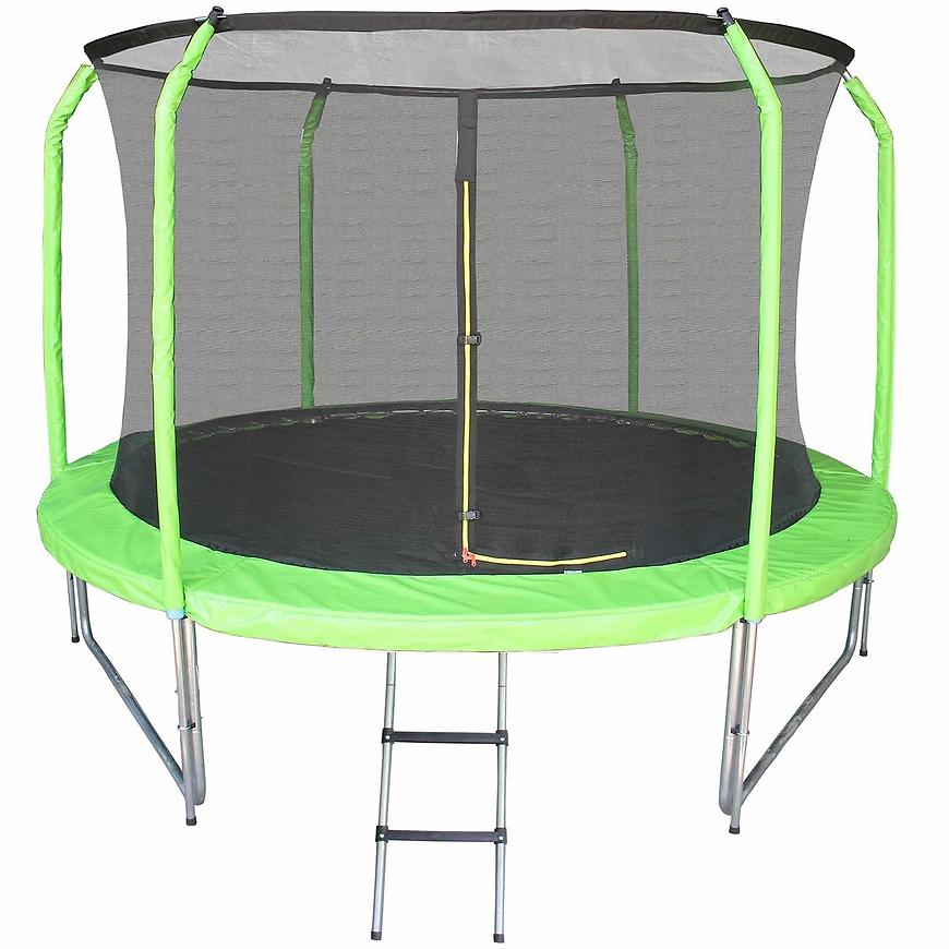 Trampolína COMFORT s rebríkom 244 cm zelená