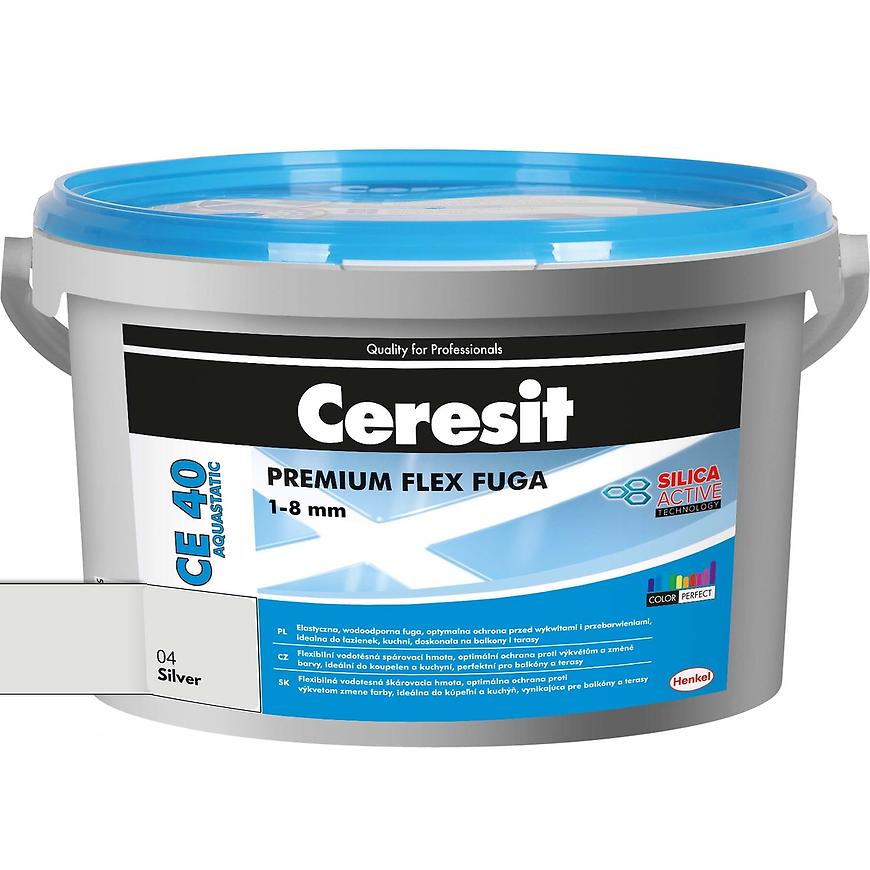 E-shop Ceresit Škárovacia hmota CE40 strieborný 2kg