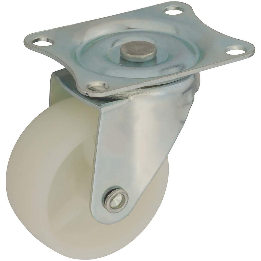 Nábytkové polyamidové koliesko 50 mm/50 kg, otočná doska