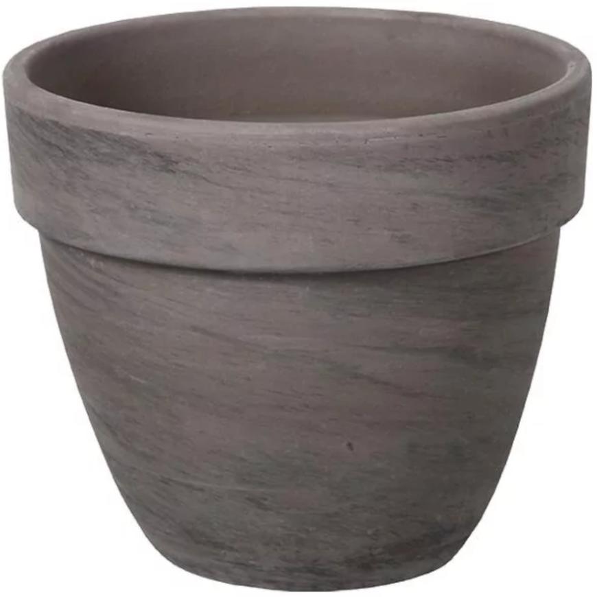 E-shop Kvetináč LEVANTE keramický čadičový melír d30x25cm