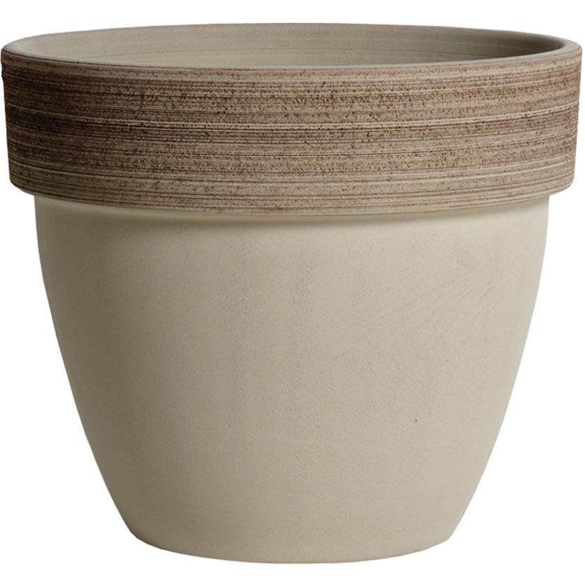 E-shop Kvetináč Palladio Vulcano keramický šedý d30 cm