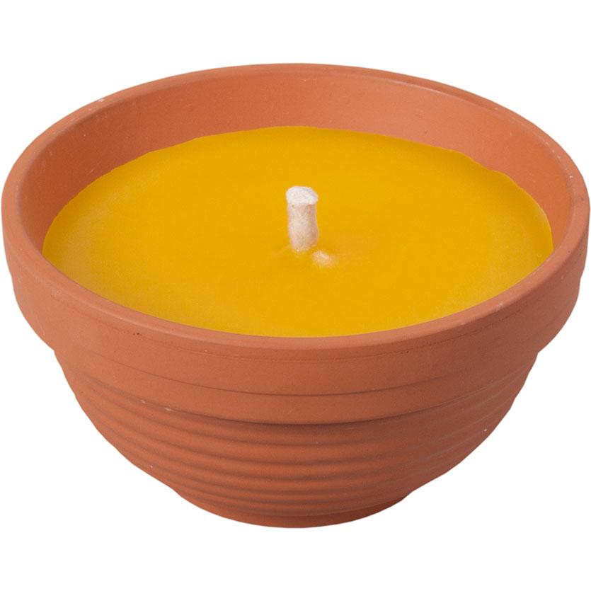 Sviečka Citronella žardinky s knôtom 130g d9x5cm