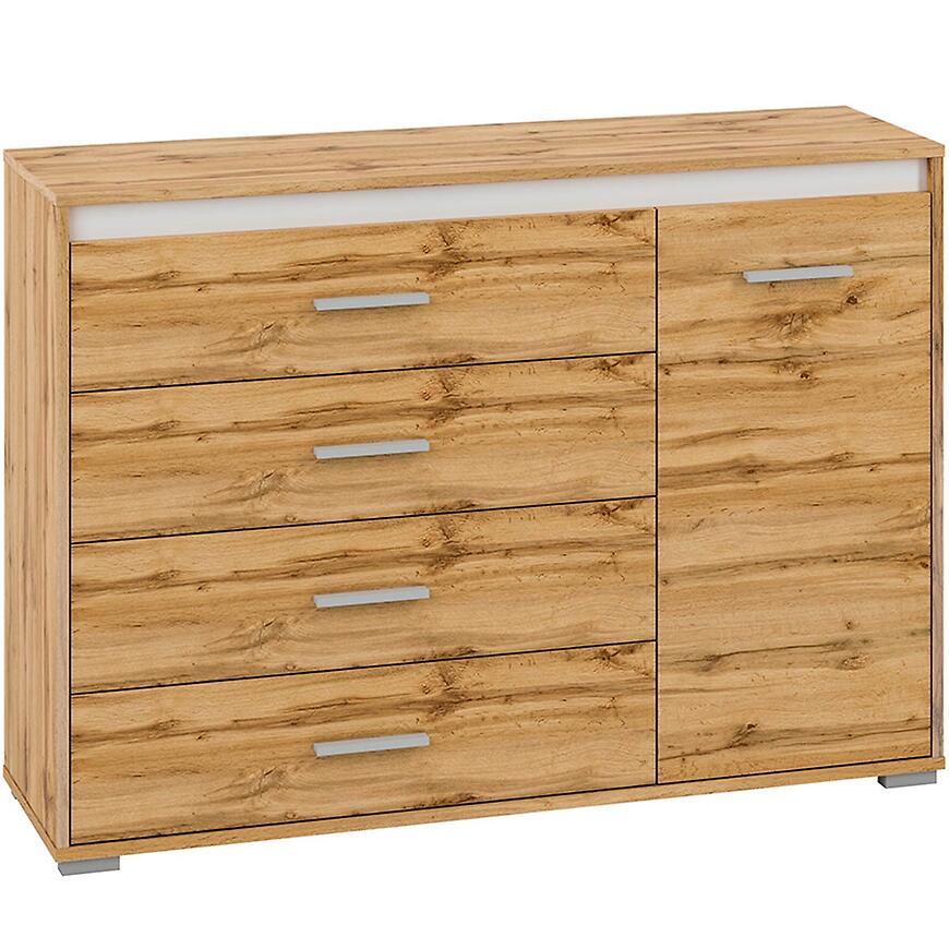 Komoda MAVO 12 VOTAN- biela/antracit/dub wotan